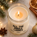ALL THE JINGLE LADIES | Weihnachtskerze Duftkerze Weihnachten Weihnachtsgeschenk Geschenkidee für Freundin Kollegin Schwester Mama Wichtelgeschenk