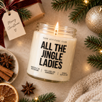 ALL THE JINGLE LADIES | Weihnachtskerze Duftkerze Weihnachten Weihnachtsgeschenk Geschenkidee für Freundin Kollegin Schwester Mama Wichtelgeschenk