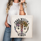 Bad Witch Vibes | Tragetasche mit Spruch – Baumwollbeutel mit Attitude