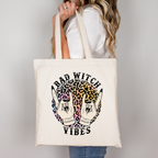 Bad Witch Vibes | Tragetasche mit Spruch – Baumwollbeutel mit Attitude