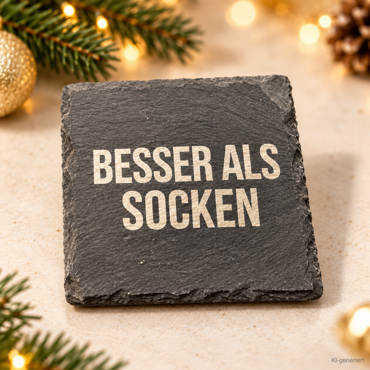 BESSER ALS SOCKEN – Weihnachtskerze | Lustiges Weihnachtsgeschenk | Geschenk für Familie, Freunde, Kollegen & Nachbarn | Wichtelgeschenk Weihnachten