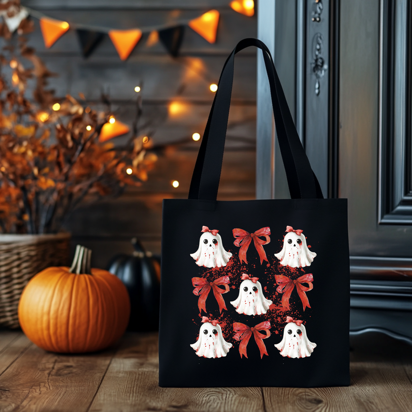 Bloody Ghosts | Tragetasche mit Spruch – Baumwollbeutel mit Attitude