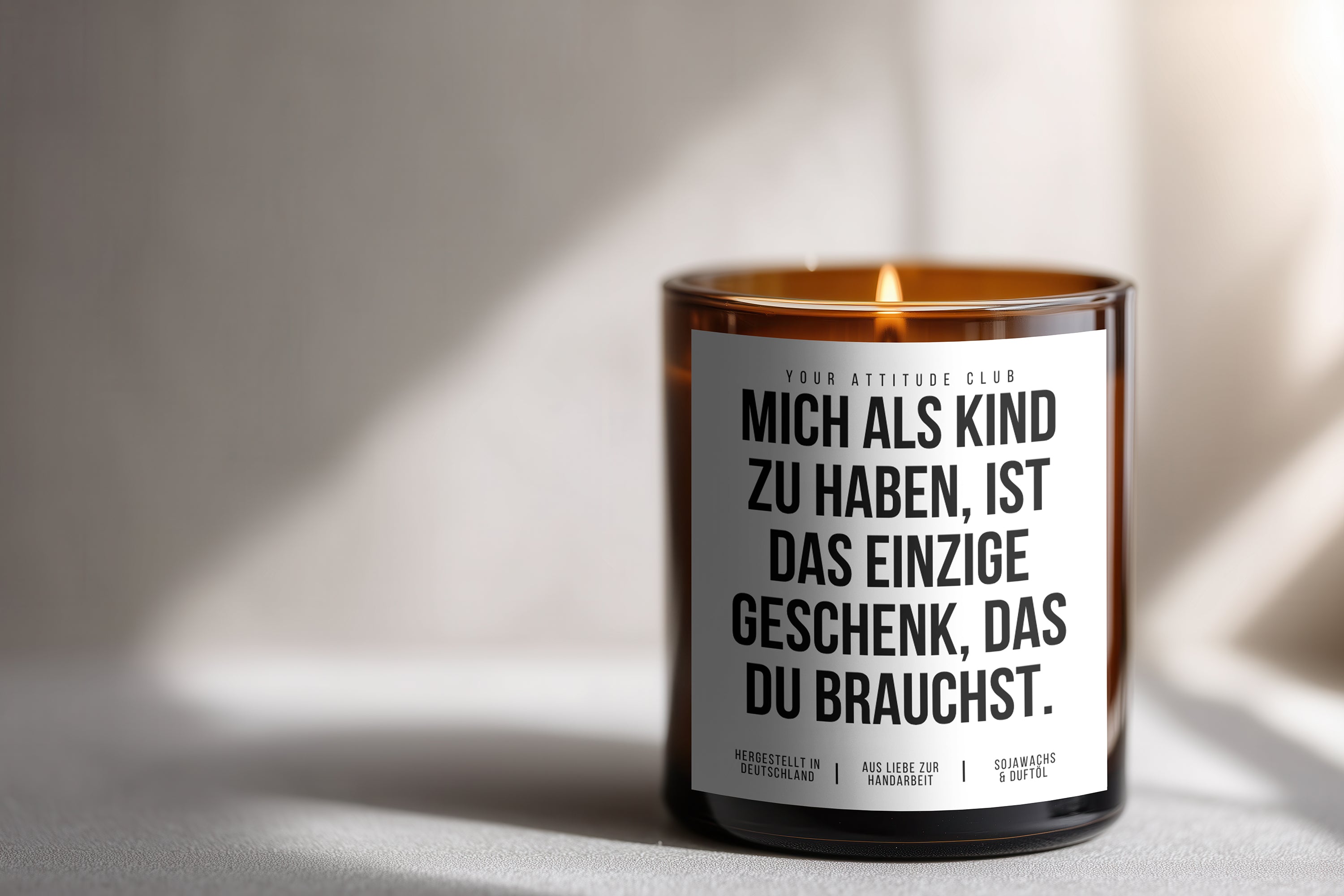 Having me as a child is the only gift you need | 300ml Scented Candle with Humor & 2 Wicks