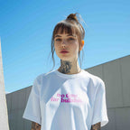 no time for bullshit. Oversized Women's T-Shirt Organic Cotton White Statement Shirt Premium Streetwear