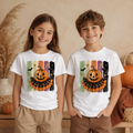 Halloween Kürbis Kinder Shirt – Jack O’Lantern Langarmshirt mit Fledermäusen, Herbst & Halloween Shirt für Mädchen und Jungen