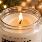 CHRISTMAS IS COMING AND YOU WILL TOO | Weihnachtskerze Duftkerze Weihnachten Weihnachtsgeschenk Geschenkidee für Partner Freundin Freund Wichtelgeschenk