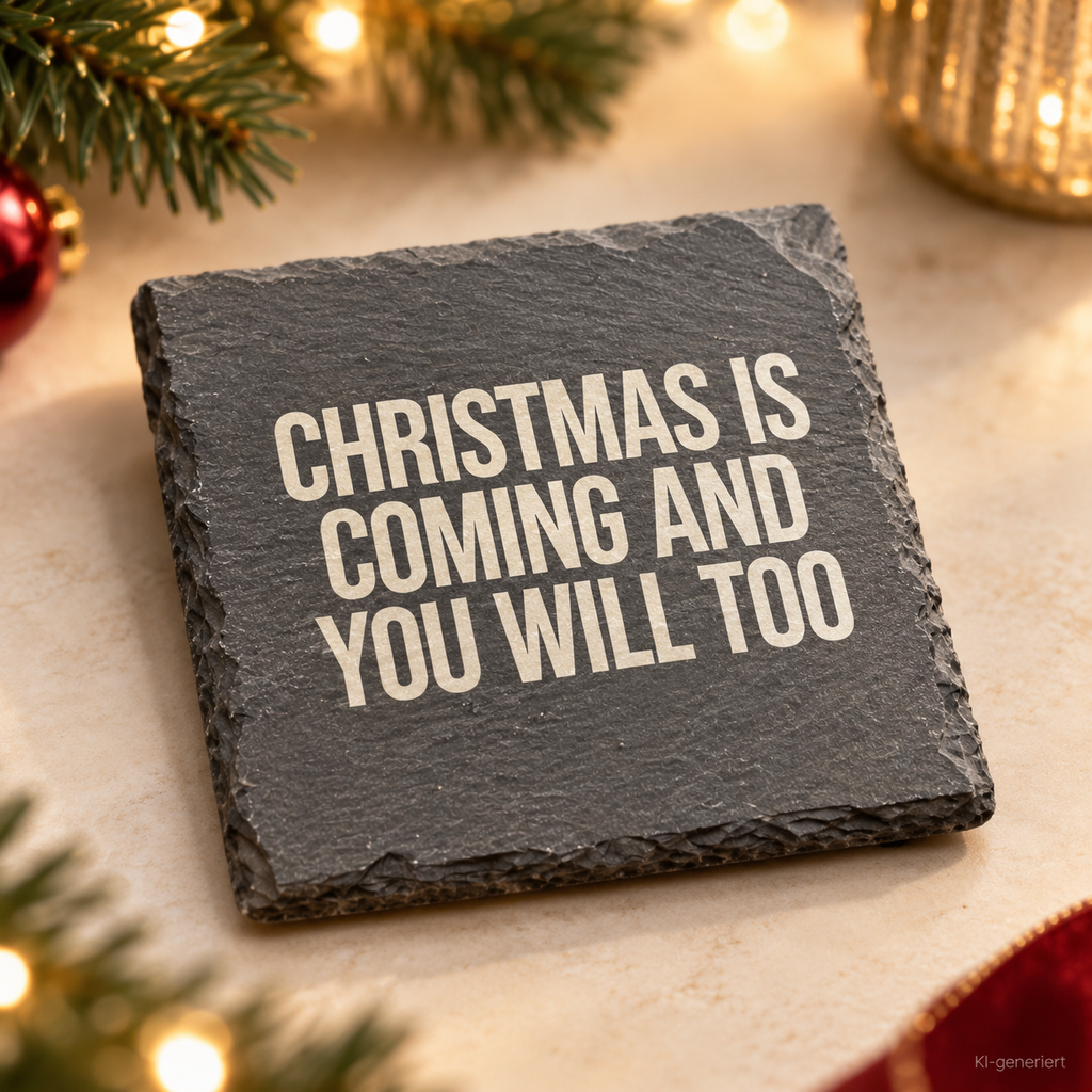 CHRISTMAS IS COMING AND YOU WILL TOO – Weihnachtskerze | Freches Weihnachtsgeschenk | Geschenk für Partner, Freundin, Freund & Paare | Weihnachten