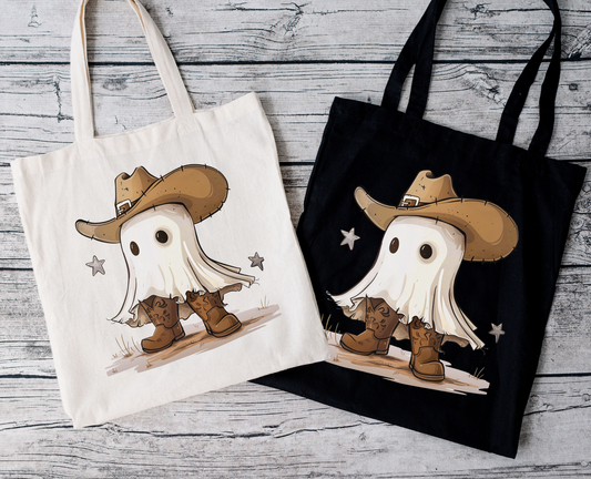 Country Ghost | Tragetasche mit Spruch – Baumwollbeutel mit Attitude
