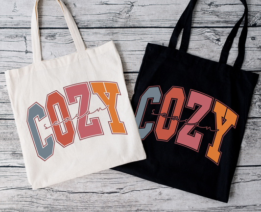 Cozy Season | Tragetasche mit Spruch – Baumwollbeutel mit Attitude