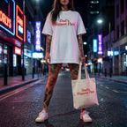 Dad’s Biggest Flex Shirt mit Frontprint – Oversize Unisex T-Shirt aus 100% Baumwolle, Streetwear Look, Geschenkidee