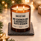 DAS IST DAS WIR-SCHENKEN-UNS-ZU-WEIHNACHTEN-NICHTS GESCHENK – Weihnachtskerze Naturgras Etikett | Weihnachtsgeschenk | Geschenkidee Weihnachten