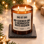 DAS IST DAS WIR-SCHENKEN-UNS-ZU-WEIHNACHTEN-NICHTS GESCHENK – Weihnachtskerze | Lustiges Weihnachtsgeschenk | Geschenk für Partner, Freunde & Familie
