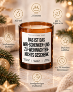 DAS IST DAS WIR-SCHENKEN-UNS-ZU-WEIHNACHTEN-NICHTS GESCHENK – Weihnachtskerze Naturgras Etikett | Weihnachtsgeschenk | Geschenkidee Weihnachten