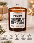 DAS IST DAS WIR-SCHENKEN-UNS-ZU-WEIHNACHTEN-NICHTS GESCHENK – Weihnachtskerze Naturgras Etikett | Weihnachtsgeschenk | Geschenkidee Weihnachten