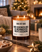 DAS IST DAS WIR-SCHENKEN-UNS-ZU-WEIHNACHTEN-NICHTS GESCHENK – Weihnachtskerze Naturgras Etikett | Weihnachtsgeschenk | Geschenkidee Weihnachten