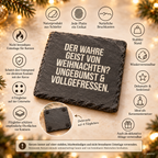 DER WAHRE GEIST VON WEIHNACHTEN? UNGEBUMST & VOLLGEFRESSEN. – Weihnachtskerze | Lustiges Weihnachtsgeschenk | Geschenk für Freunde, Partner & Familie