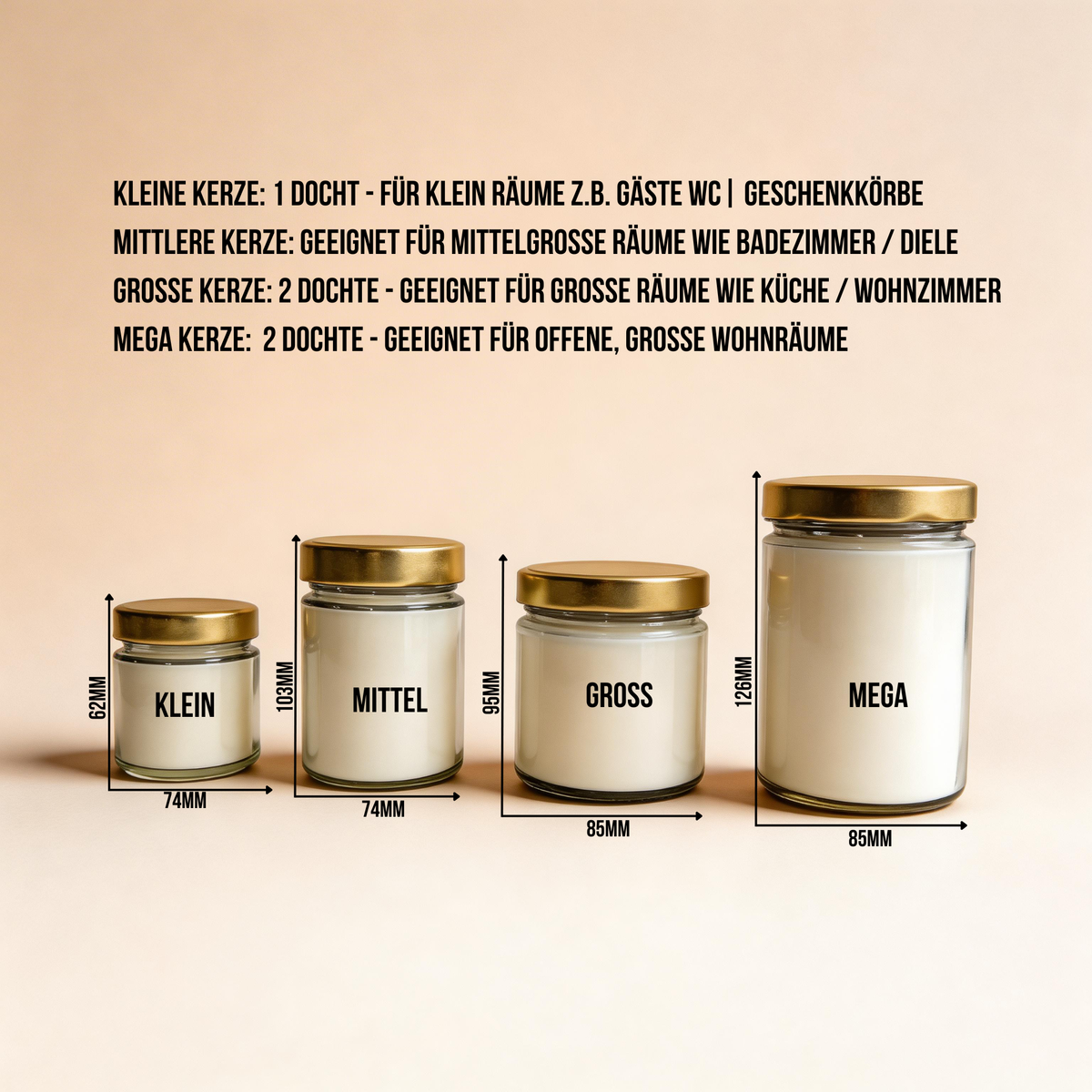 -NIX- WE GEWÜNSCHT. | Weihnachtskerze Duftkerze Weihnachten, Weihnachtsgeschenk, Geschenkidee für Mama, Kollegin, Freundin, Wichtelgeschenk