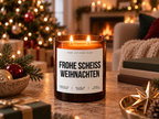 FROHE SCHEISS WEIHNACHTEN – Weihnachtskerze | Lustiges Weihnachtsgeschenk | Geschenk für Freunde & Kolleg:innen | Wichtelgeschenk Weihnachten