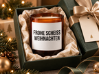 FROHE SCHEISS WEIHNACHTEN – Weihnachtskerze | Lustiges Weihnachtsgeschenk | Geschenk für Freunde & Kolleg:innen | Wichtelgeschenk Weihnachten
