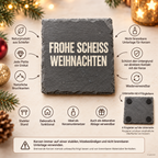 FROHE SCHEISS WEIHNACHTEN – Weihnachtskerze | Lustiges Weihnachtsgeschenk | Geschenk für Freunde & Kolleg:innen | Wichtelgeschenk Weihnachten