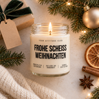 FROHE SCHEISS WEIHNACHTEN | Weihnachtskerze Duftkerze Weihnachten Weihnachtsgeschenk Geschenkidee Wichtelgeschenk für Freundin Kollegin Partner