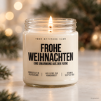 FROHE WEIHNACHTEN EINE UMARMUNG AUS DER FERNE | Weihnachtskerze Duftkerze Weihnachten Weihnachtsgeschenk Geschenkidee für Mama Freundin Kollegin