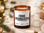 FROHE WEIHNACHTEN EINE UMARMUNG AUS DER FERNE – Weihnachtskerze Naturgras Etikett | Weihnachtsgeschenk für Familie, Freunde & Lieblingsmenschen