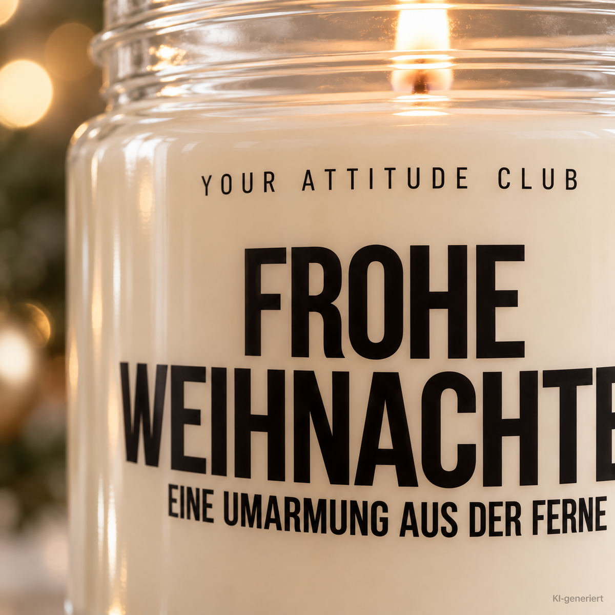 FROHE WEIHNACHTEN EINE UMARMUNG AUS DER FERNE | Weihnachtskerze Duftkerze Weihnachten Weihnachtsgeschenk Geschenkidee für Mama Freundin Kollegin