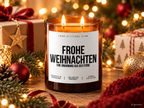 FROHE WEIHNACHTEN EINE UMARMUNG AUS DER FERNE – Weihnachtskerze Naturgras Etikett | Weihnachtsgeschenk für Familie, Freunde & Lieblingsmenschen