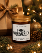 FROHE WEIHNACHTEN EINE UMARMUNG AUS DER FERNE Weihnachtskerze mit Spruch | liebevolle Duftkerze | Geschenk Weihnachten | Sojawachs Kerze handgemacht
