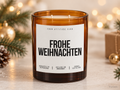 FROHE WEIHNACHTEN – Weihnachtskerze | Weihnachtsgeschenk | Geschenk für Familie, Freunde & Kolleg:innen | Geschenkidee Weihnachten