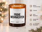 FROHE WEIHNACHTEN – Weihnachtskerze | Weihnachtsgeschenk | Geschenk für Familie, Freunde & Kolleg:innen | Geschenkidee Weihnachten