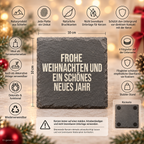 FROHE WEIHNACHTEN UND EIN SCHÖNES NEUES JAHR – Weihnachtskerze Naturgras Etikett | Weihnachtsgeschenk | Geschenk für Familie, Freunde & Kolleg:innen
