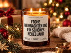 FROHE WEIHNACHTEN UND EIN SCHÖNES NEUES JAHR – Weihnachtskerze | Weihnachtsgeschenk | Geschenk für Familie, Freunde & Kolleg:innen | Neujahr