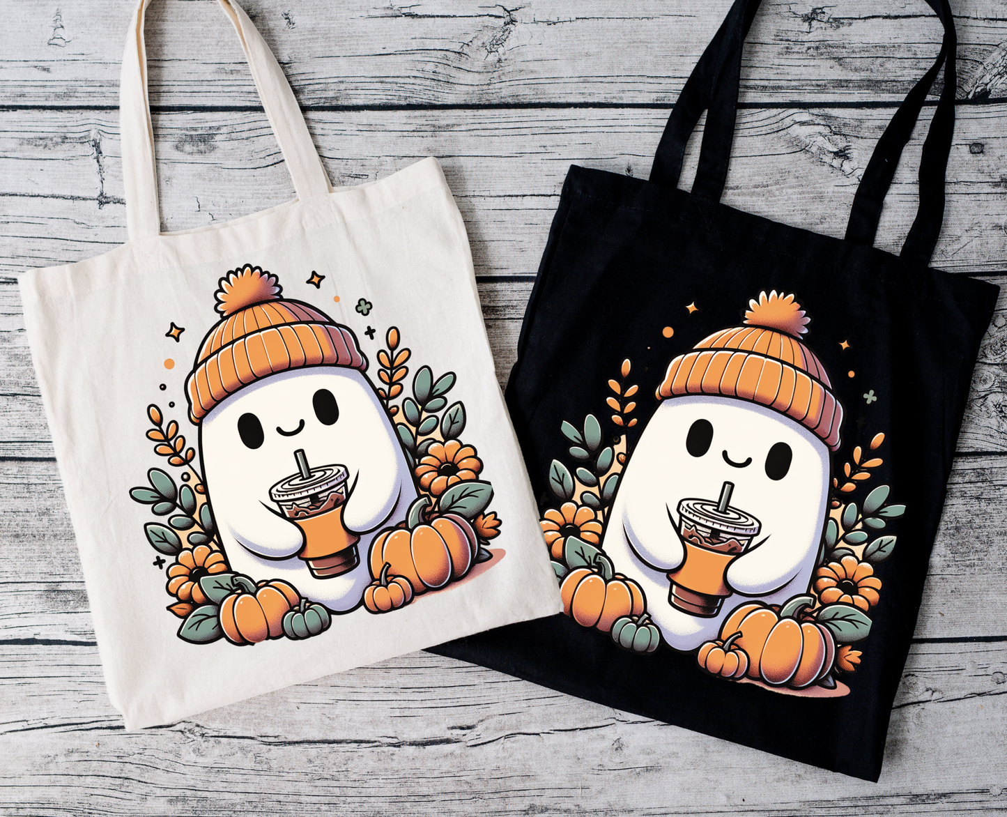 Ghost Coffee | Tragetasche mit Spruch – Baumwollbeutel mit Attitude