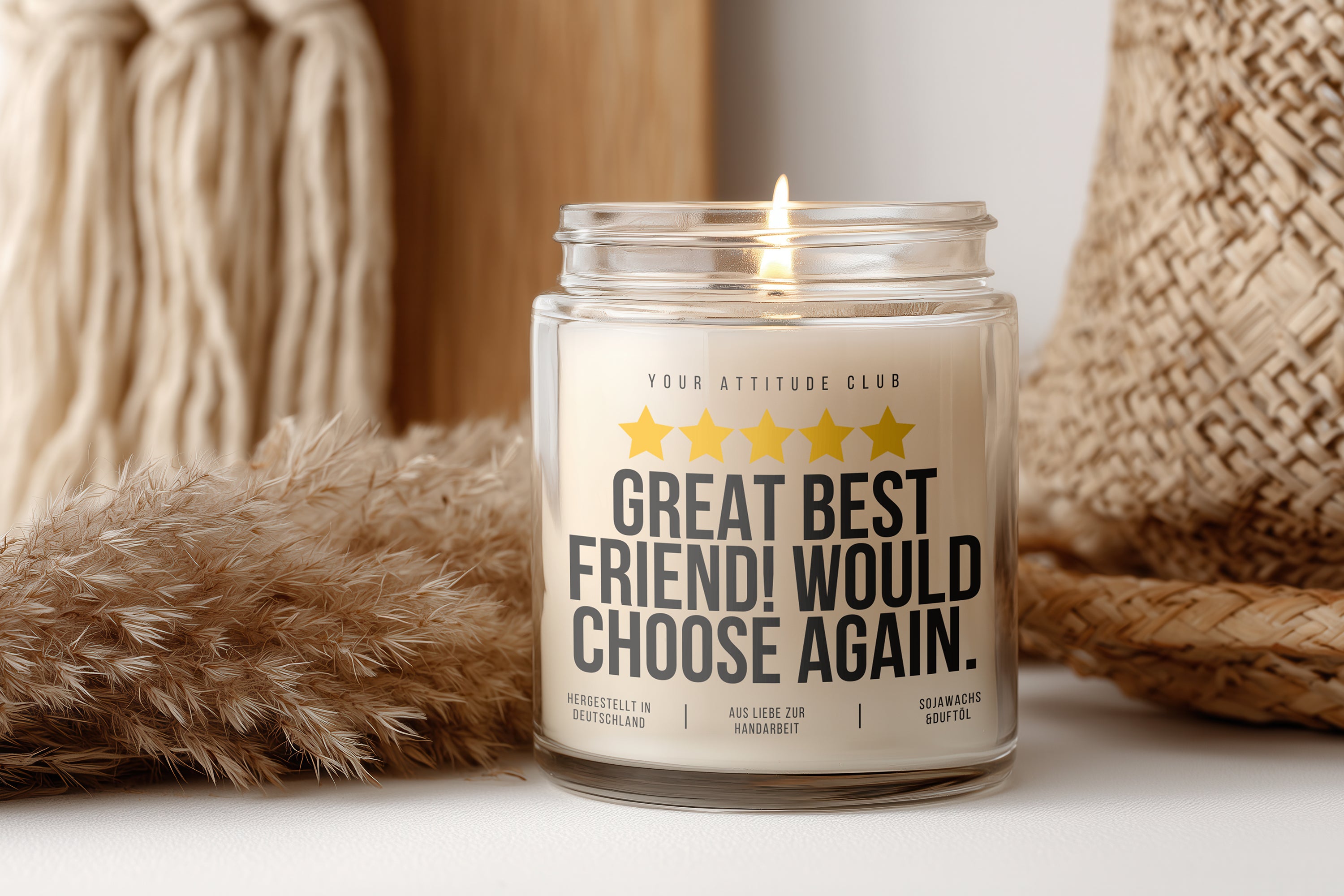 Great best friend! Would choose again. – Valentinstag Kerze Geschenk für Paare, Galentinesday, Liebe, Freundschaft, Statement Kerze