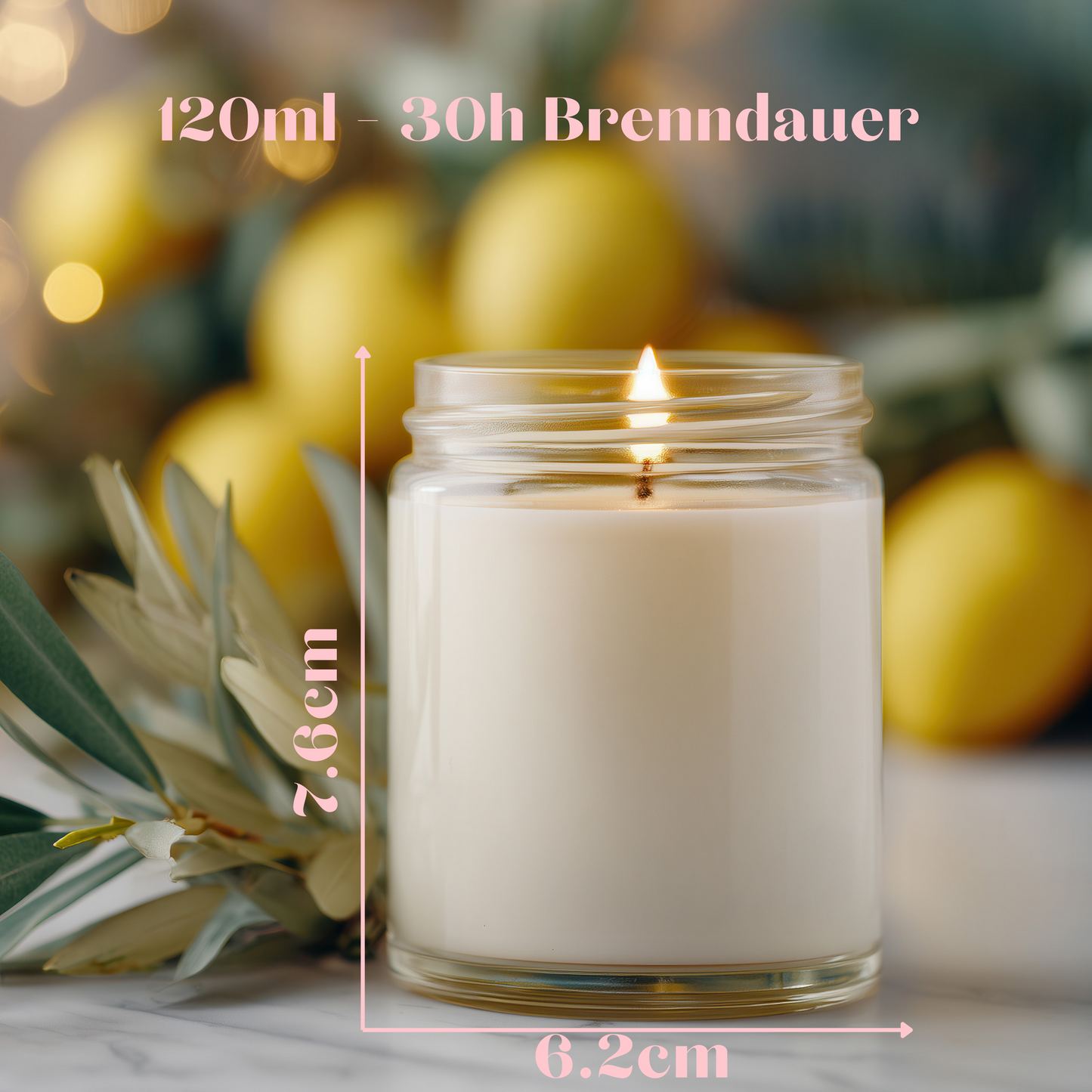 April Girls Are Sunshine With a Little Hurricane – Personalisierte Duftkerze mit Name, Geschenk für April-Geburtstag, 120ml Sojawachs, 30h Brenndauer