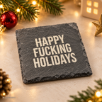 HAPPY FUCKING HOLIDAYS – Weihnachtskerze | lustiges Weihnachtsgeschenk | Geschenk für Freunde, Kolleg:innen & Familie | Geschenkidee Weihnachten