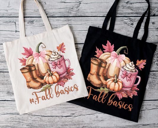 Herbst Basics | Tragetasche mit Spruch – Baumwollbeutel mit Attitude