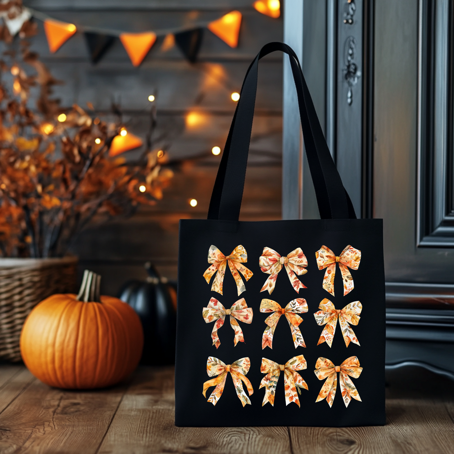 Herbst Schleifen | Tragetasche mit Spruch – Baumwollbeutel mit Attitude