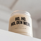 HO. HO. HOL DEN WEIN. | Weihnachtskerze, lustiges Weihnachtsgeschenk, Wichtelgeschenk, Geschenk für Freundin, Kollegin, Schwester, Freunde