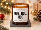 HOE, HOE, HOE – Weihnachtskerze | lustiges Weihnachtsgeschenk | Geschenk für Freunde, Kolleg:innen & Partner | Wichtelgeschenk Weihnachten