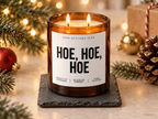 HOE, HOE, HOE – Weihnachtskerze | lustiges Weihnachtsgeschenk | Geschenk für Freunde, Kolleg:innen & Partner | Wichtelgeschenk Weihnachten