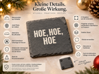 HOE, HOE, HOE – Weihnachtskerze | lustiges Weihnachtsgeschenk | Geschenk für Freunde, Kolleg:innen & Partner | Wichtelgeschenk Weihnachten