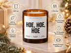 HOE, HOE, HOE – Weihnachtskerze | lustiges Weihnachtsgeschenk | Geschenk für Freunde, Kolleg:innen & Partner | Wichtelgeschenk Weihnachten