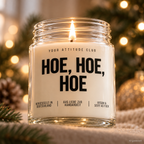 HOE, HOE, HOE | Weihnachtskerze Duftkerze Weihnachten Weihnachtsgeschenk Geschenkidee Wichtelgeschenk für Freundin Kollegin Partner