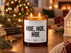 HOE, HOE, HOE – Weihnachtskerze | lustiges Weihnachtsgeschenk | Geschenk für Freunde, Kolleg:innen & Partner | Wichtelgeschenk Weihnachten