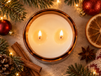 HOE, HOE, HOE – Weihnachtskerze Naturgras Etikett | Weihnachtsgeschenk | lustige Geschenkidee für Freunde, Kolleg:innen & Familie