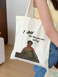 I am the tea you are having Cotton Bag Beige Fabric Bag Gift Bridgerton Fan Jute Bag Girlfriend Sister Mom Tote Bag sustainable funny