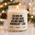 ICH BIN DIE: “OH DAS HABE ICH MIR IMMER GEWÜNSCHT” LÜGE | Weihnachtskerze Duftkerze Weihnachten Geschenkidee Wichtelgeschenk